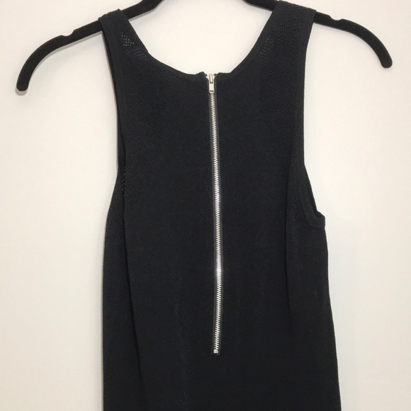 Autumn Cashmere sleeveless tank black zip dress, xs - Picture 4 of 6
